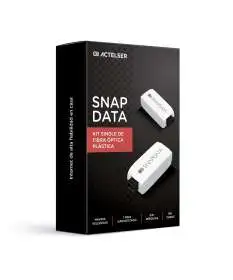 El kit Snap Data de fibra óptica plástica single.