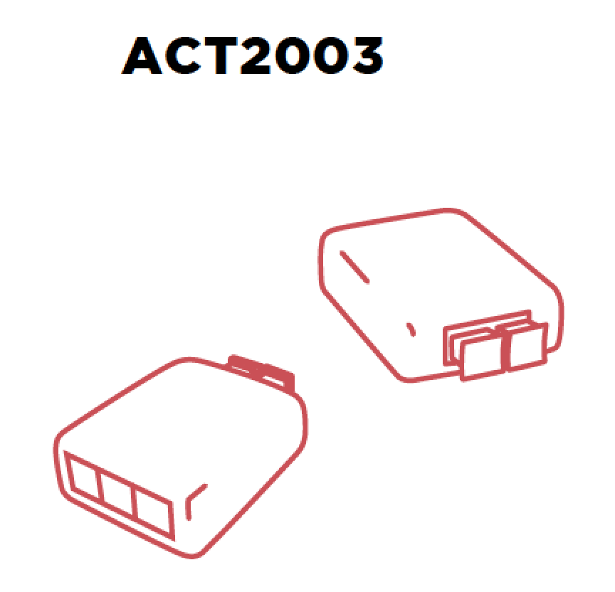 ACT-2003 - Conversor de medios para fibra óptica plástica 1 Gbps