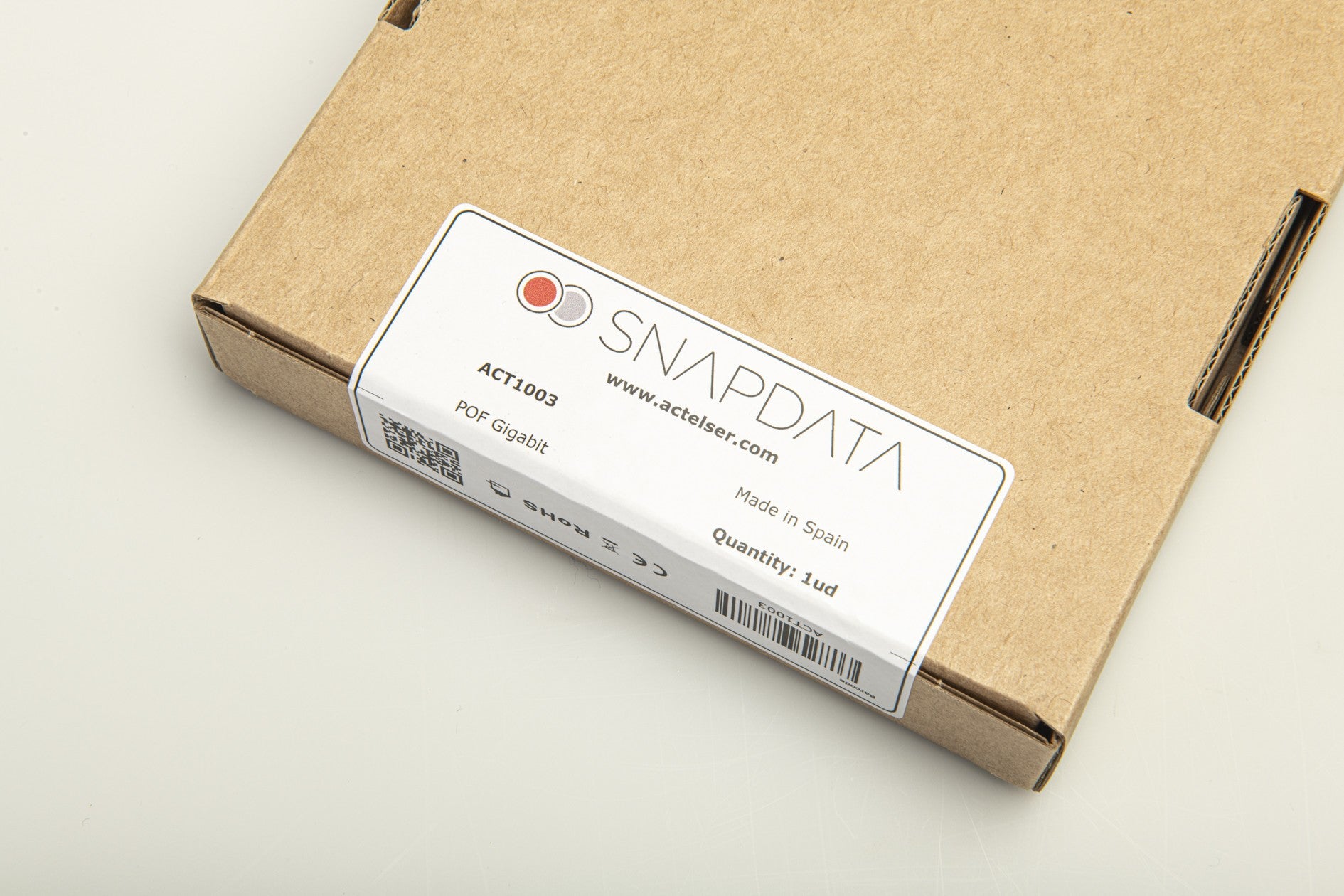 ACT1003 - Conversor de medios para fibra óptica plástica 1 Gbps