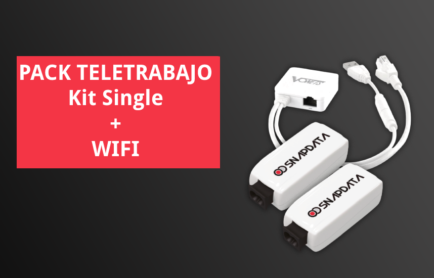 Pack Teletrabajo - Kit Single + emisor Wifi