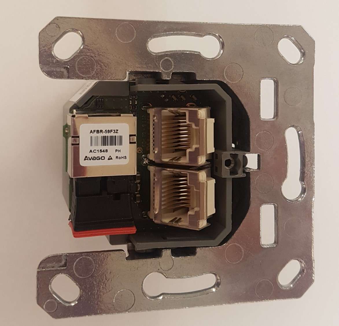 ACT1002 Empotrado - Conversor de medios para fibra óptica plástica 1 Gbps