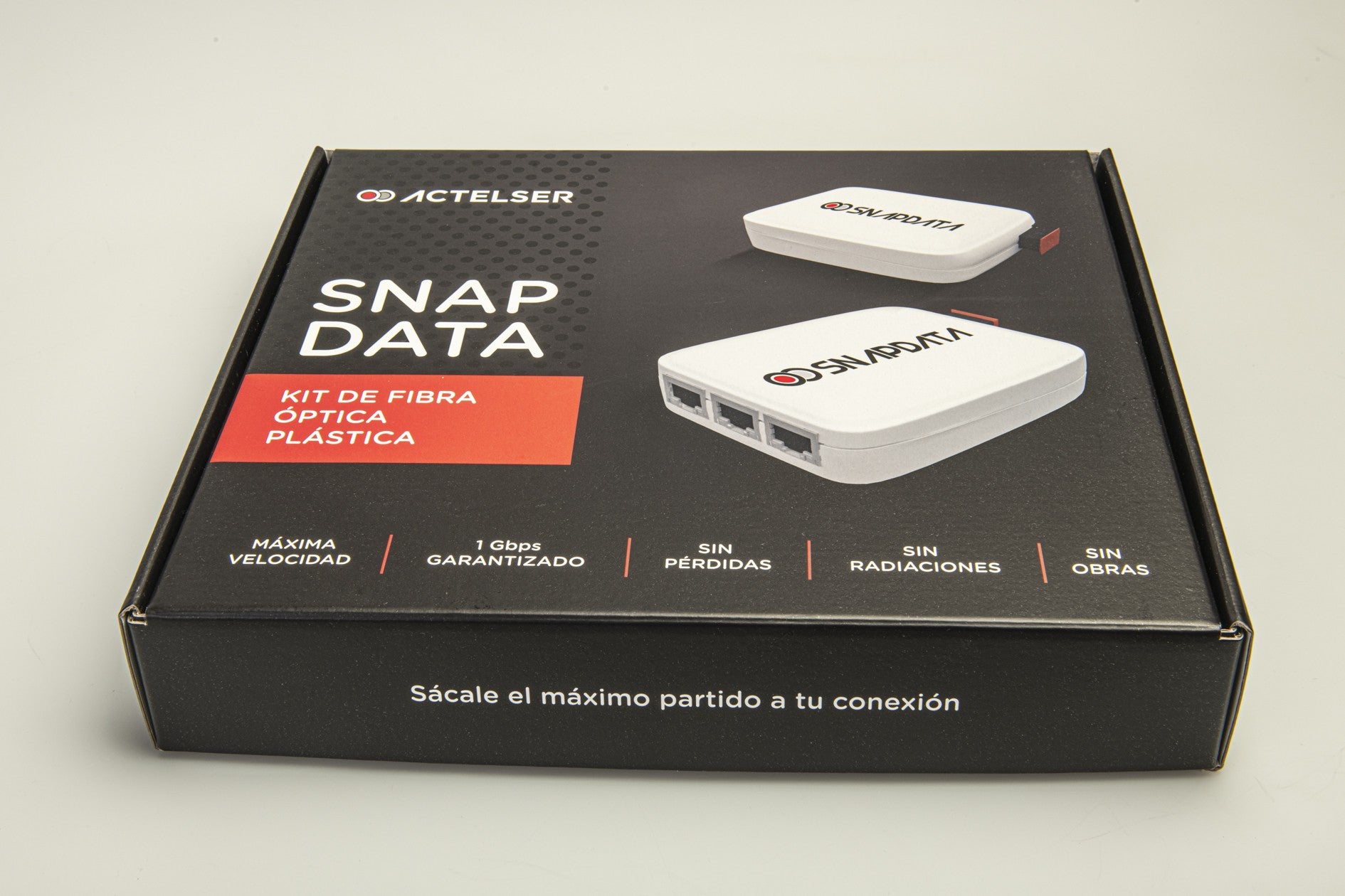 Kit Básico de Fibra Óptica Plástica Snap Data 100 Mbs