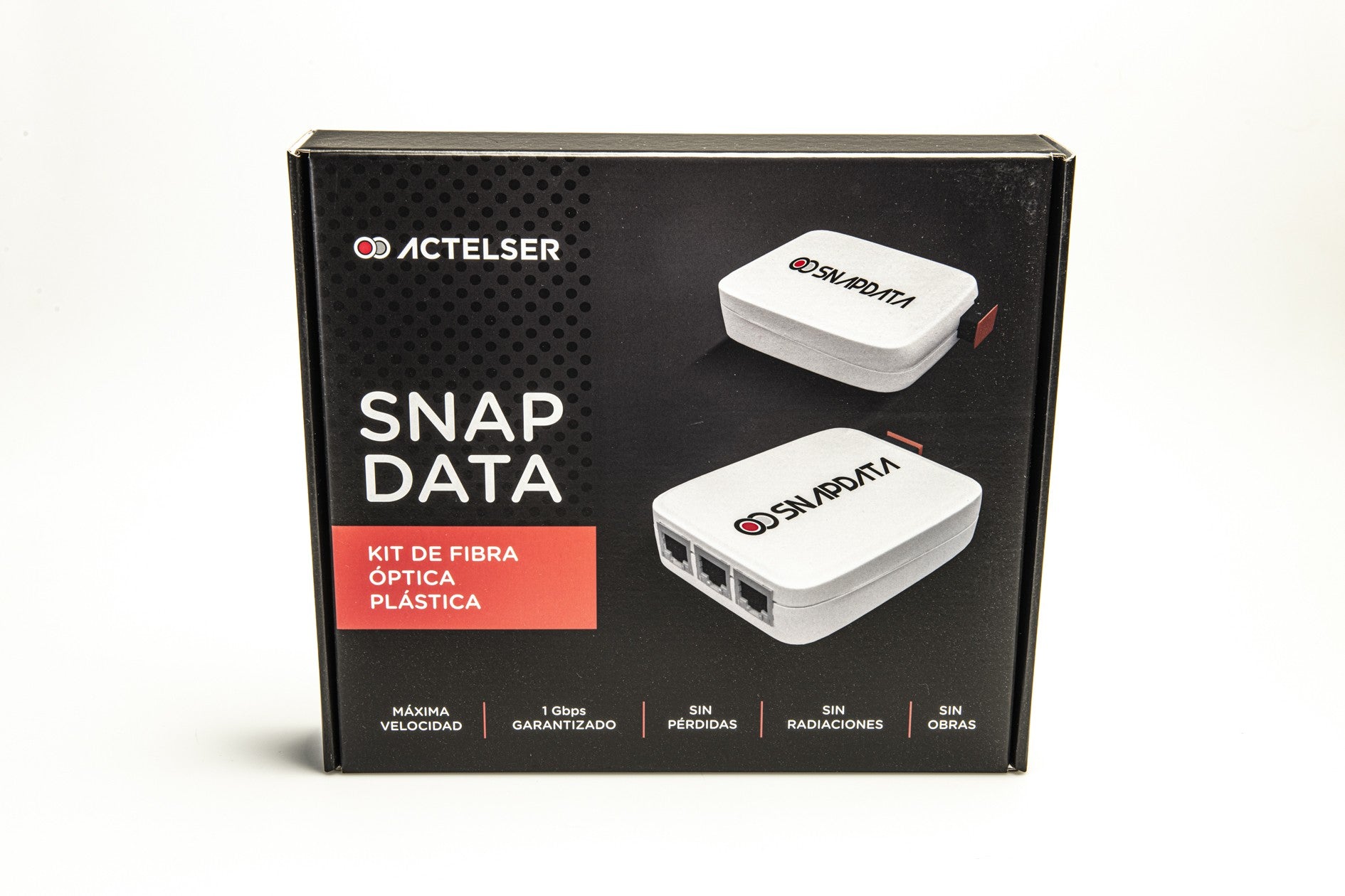 Kit Básico de Fibra Óptica Plástica Snap Data 100 Mbs