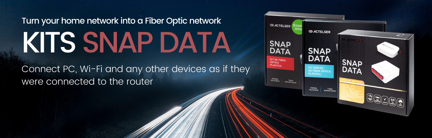 Kit Single 1 Gbps de Fibra Óptica Plástica, Actleser, Correos Market