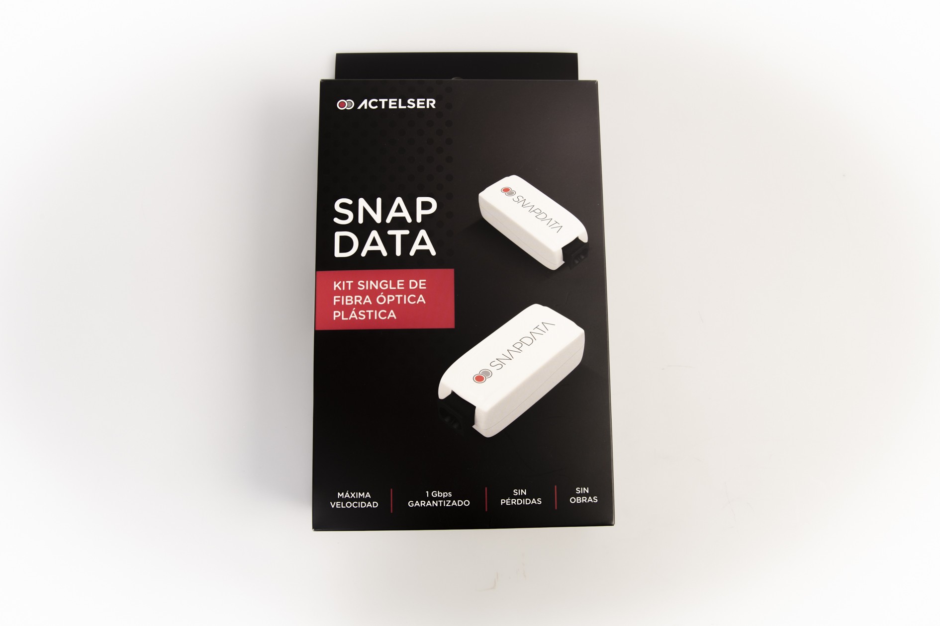 Kit Single 1 Gbps de Fibra Óptica Plástica Snap Data