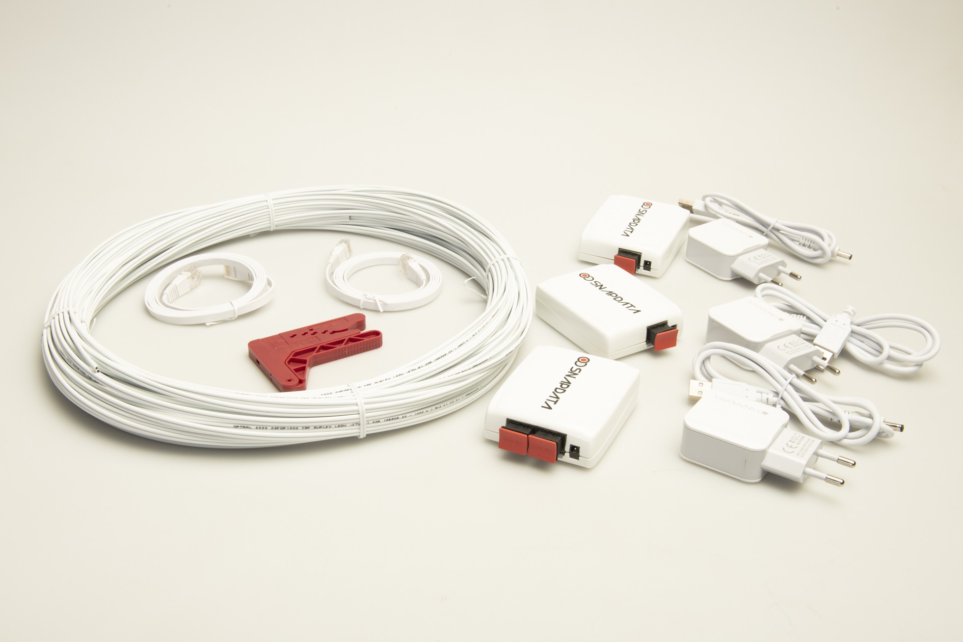 Kit Dúplex 100 Mb/s de Fibra Óptica Plástica Snap Data