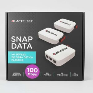Kit Dúplex 100 Mb/s de Fibra Óptica Plástica Snap Data